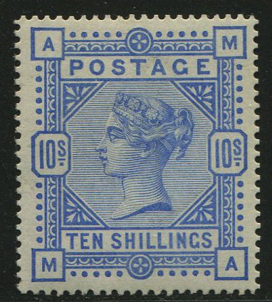 Storbritannien 1884 - 10 shilling ultramarin - Stanley Gibbons nr 183