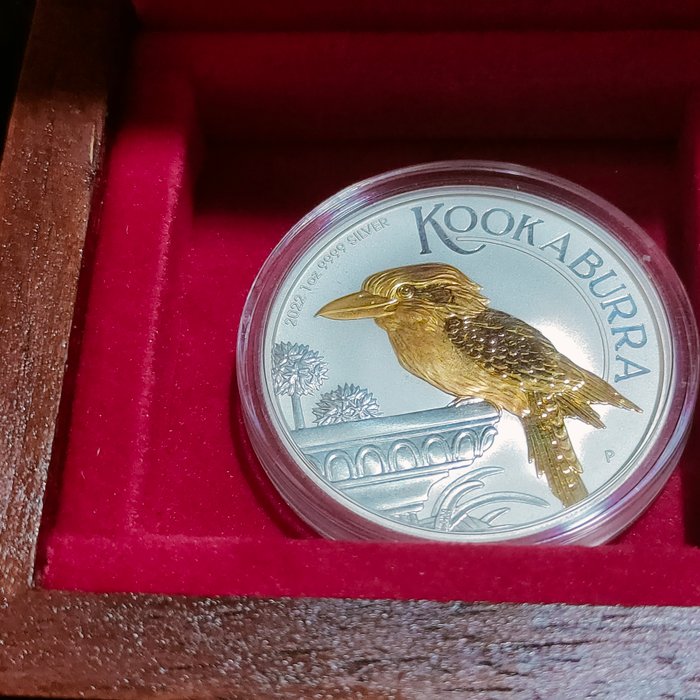 Australien 1 Dollar 2022 Kookaburra - Gilded 1 Oz (999)  (Ingen mindstepris)