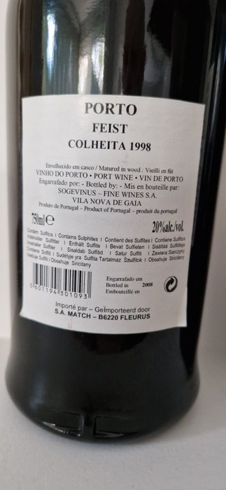 Feist Colheita 1998, Quinta do Castelinho Vintage Port 2000, Miguels Vintage Port 2009 - Porto Colheita Port, Vintage Port - 3 Flasker (0,75 L)