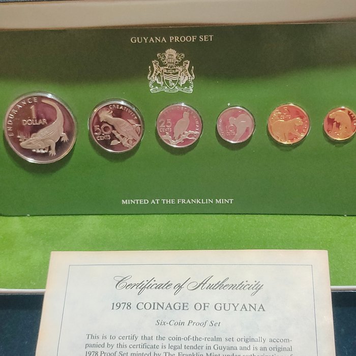 Guyana. Proof Set 1978  (Ingen mindstepris)