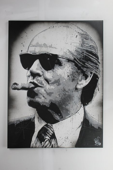 Jack Nicholson - painting - handpainted and signed - by Artist Vincent Mink - Portrait