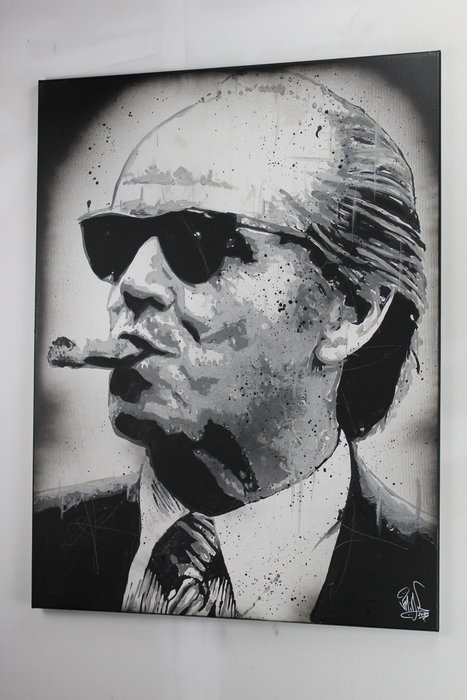 Jack Nicholson - painting - handpainted and signed - by Artist Vincent Mink - Portrait