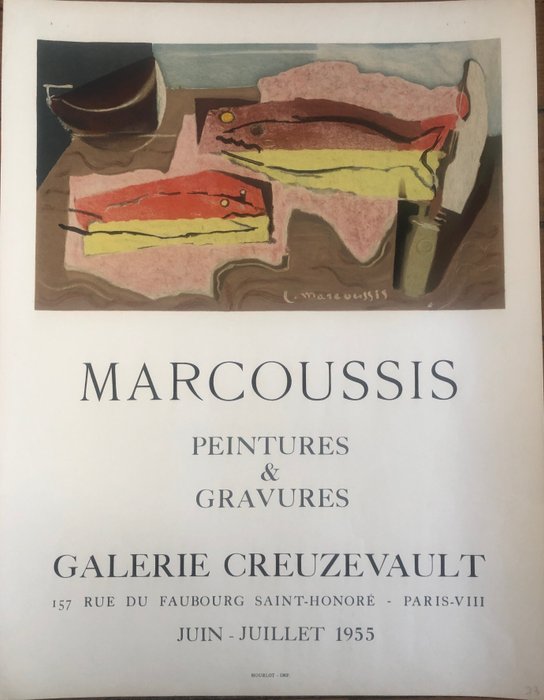 Eugène Boudin - Marcoussis - Peintures  Gravures Galerie Creuzevault 157 Rue Du Faubourg Saint-Honoré - 1970‹erne