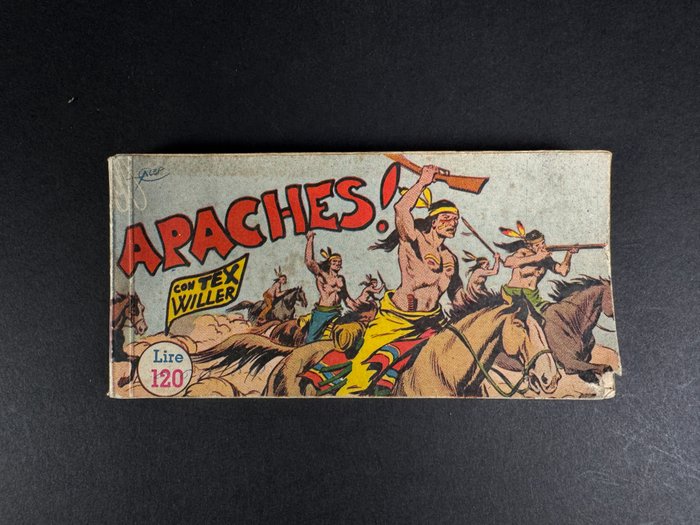 Tex, Raccoltina Serie Bianca n. 17 - "Apaches!" - 1 Comic - Første udgave - 1950