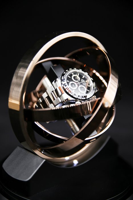 The Pulsar 360 Rose Gold - Tourbillon / Gyro / Orbit Watch Winder - Elbrus Horology