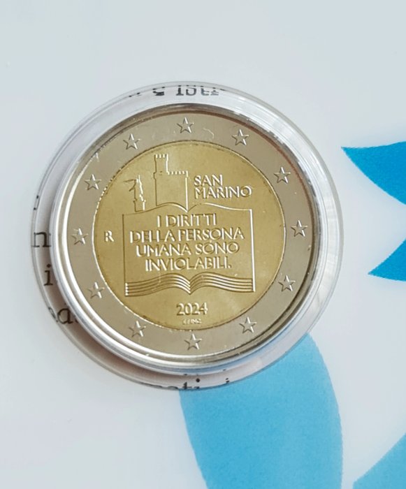 San Marino 2 Euro 2024 "Dichiarazione dei Diritti dei Cittadini" (10 coins)