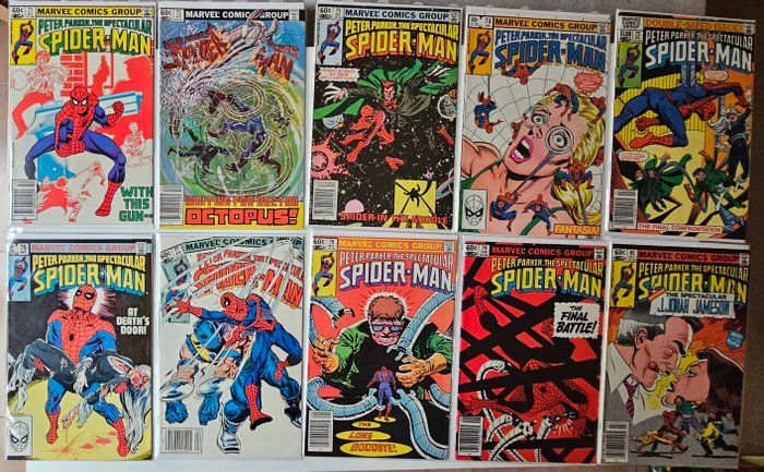 Peter Parker The Spectacular Spider-Man #1-263 - Complete collection - 264 Comic - Første udgave - 1976/1998