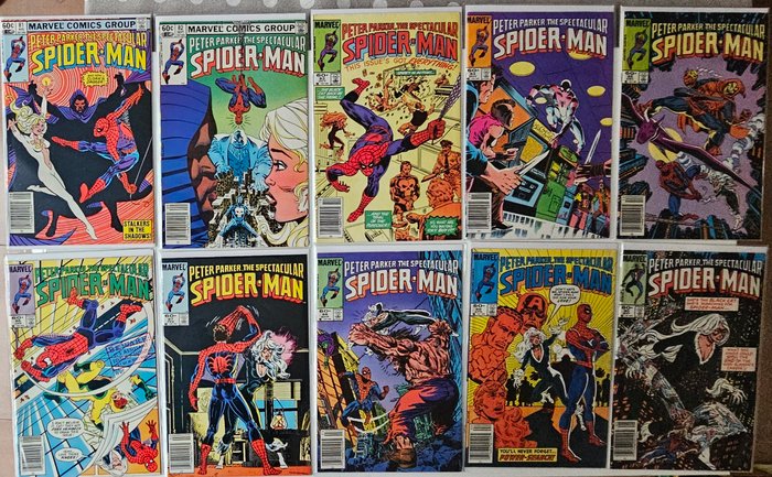 Peter Parker The Spectacular Spider-Man #1-263 - Complete collection - 264 Comic - Første udgave - 1976/1998