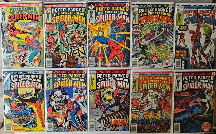 Peter Parker The Spectacular Spider-Man #1-263 - Complete collection - 264 Comic - Første udgave - 1976/1998