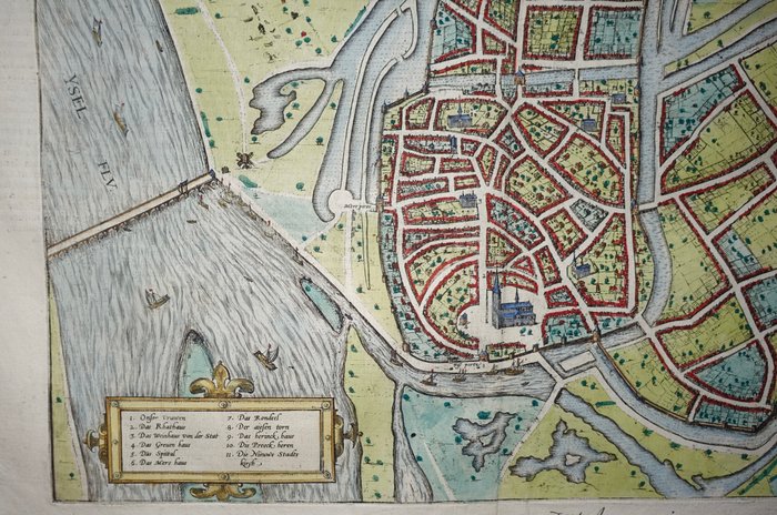 Holland - Zutphen; G Braun  F Hogenberg - Zutphen. - omkring 1600