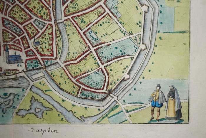 Holland - Zutphen; G Braun  F Hogenberg - Zutphen. - omkring 1600