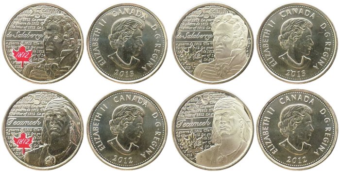 Canada. 25 Cents 1973/2013 (69 coins)  (Ingen mindstepris)