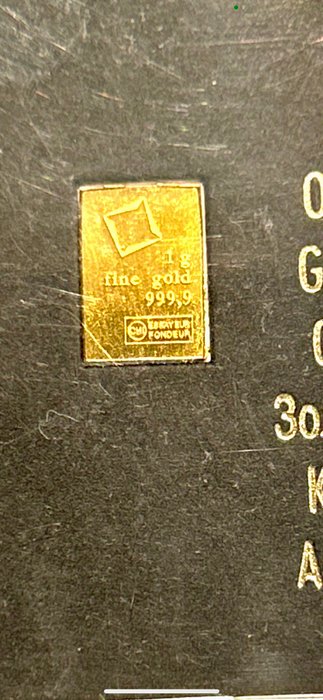 3 gram - Guld 999 - various refineries  (Ingen mindstepris)