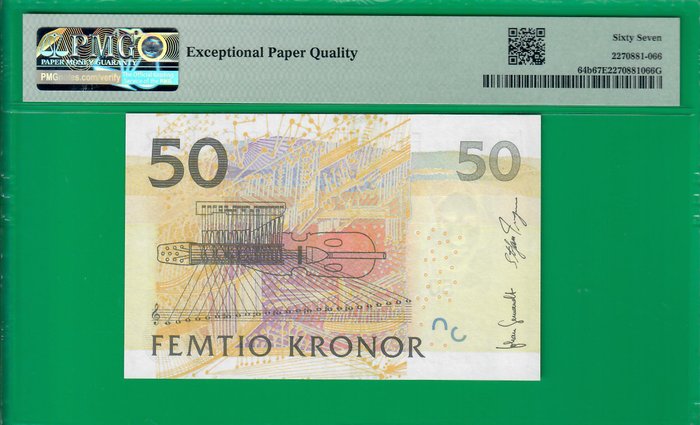 Sverige. 50 kronor - Pick 64b  (Ingen mindstepris)