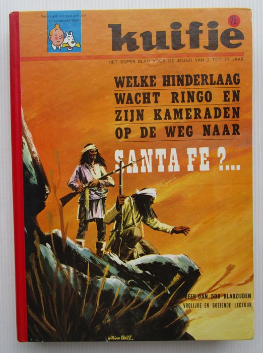 Kuifje (magazine) - Kuifje bundel 75 - Vlaams - 1 Album - Første udgave - 1966