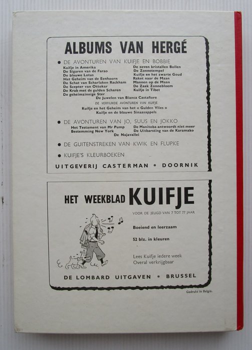 Kuifje (magazine) - Kuifje bundel 75 - Vlaams - 1 Album - Første udgave - 1966