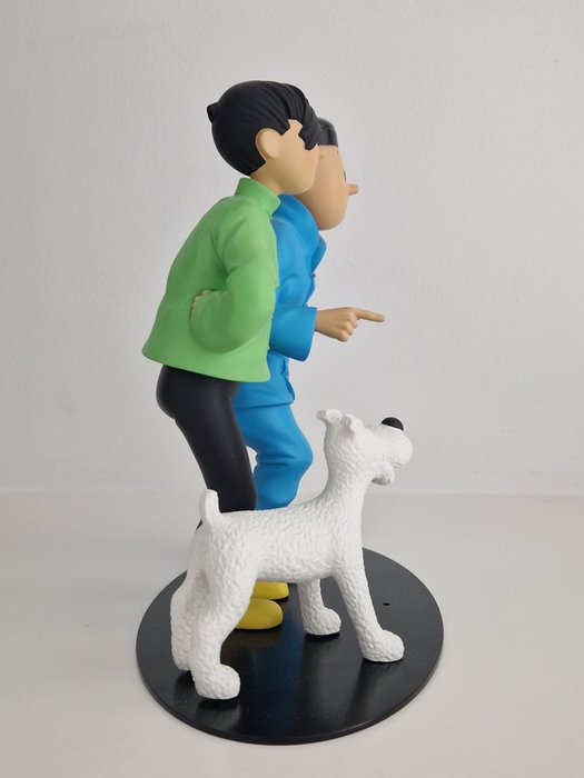 Figur - Tintin - Statuette Moulinsart 45953 - La fraternité de Tintin  Tchang - collection « rencontres - polykrom