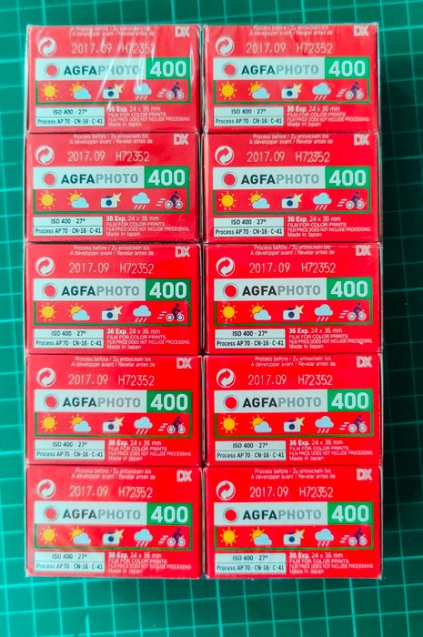 Agfa Vista 400/36 - 10 Pack (35mm Film) Ubrugt film