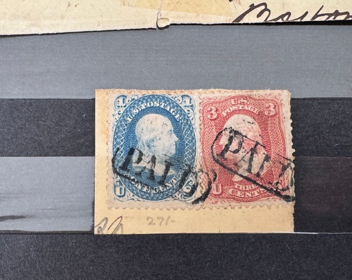 Förenta staterna 1862 - USA - cover Lot (Paid) cancel