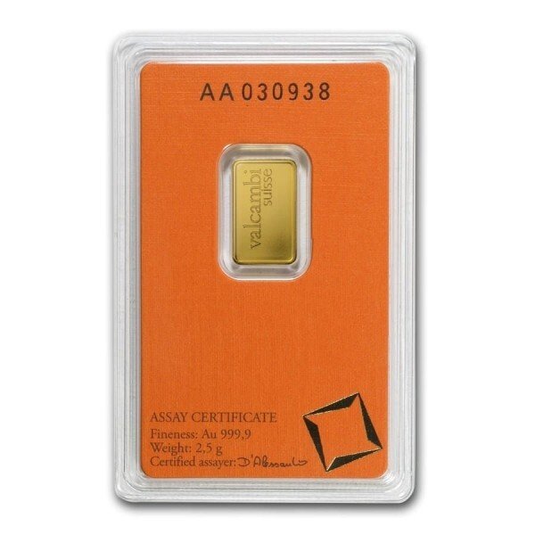 2,5 gram - Guld 999 - Forseglet