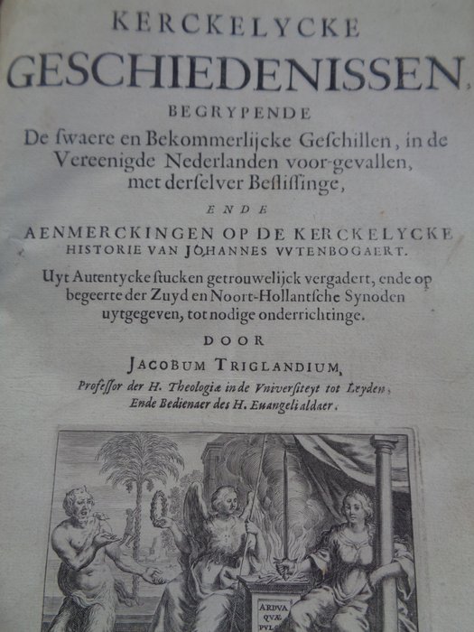 Jacobus Trigland - Geschiedenissen begrypende de swaere en Bekommerlijcke Geschillen in de Vereenigde Nederlanden - 1650