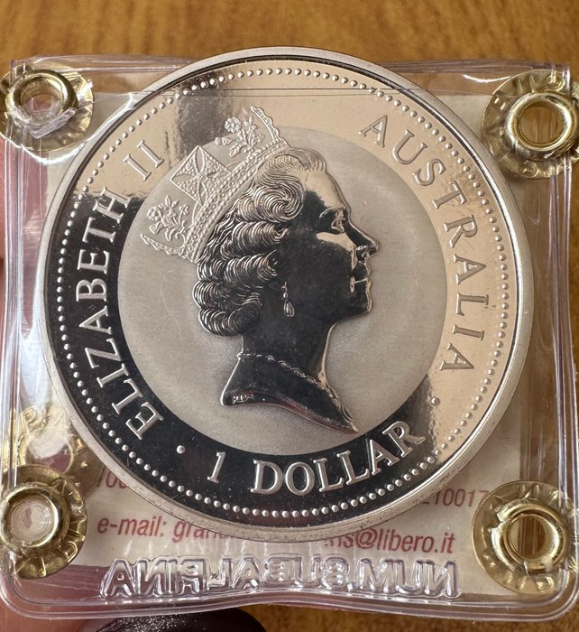 Australien. 1 Dollar 1994 Kookaburra , 1 Oz (.999)  (Ingen mindstepris)