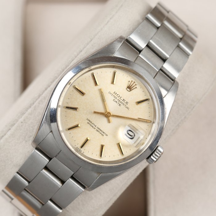 Rolex - Oyster Perpetual Date - 1501 - Tropical dial - Unpolished - 1500 - Mænd - 1970-1979