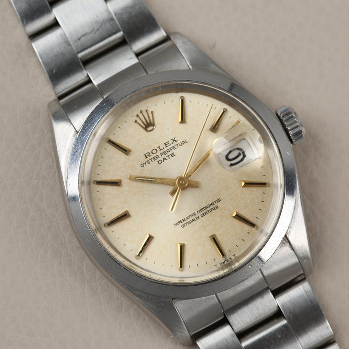 Rolex - Oyster Perpetual Date - 1501 - Tropical dial - Unpolished - 1500 - Mænd - 1970-1979