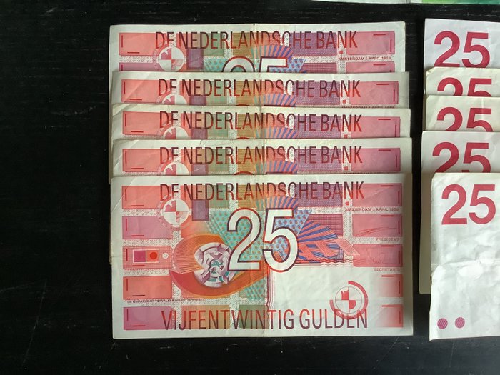 Holland. - 35 bankbiljetten - various dates  (Ingen mindstepris)