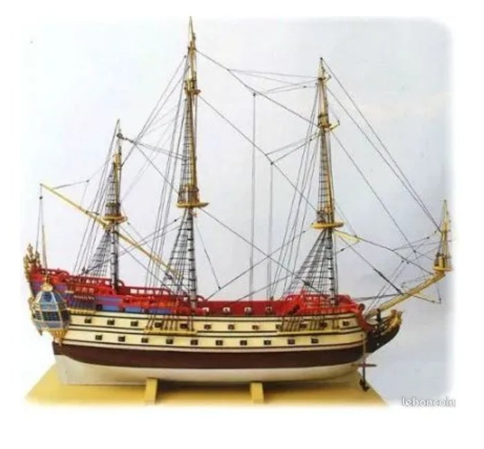 Kuifje: De Eenhoorn - Tintin: La Licorne - 120 Modèle réduit de bateau à l'échelle 1:72 - Hachette et Moulinsart - 2012