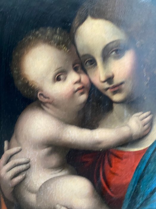 European school (XIX), After Giampetrino - Madonna con bambino