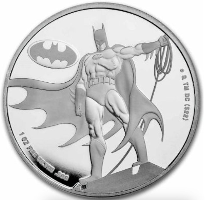 Samoa. 5 Dollars 2023 DC Comics, Batman, 1 Oz (.999)  (Ingen mindstepris)