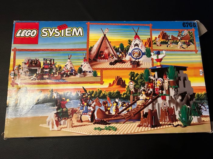 Lego - Western - 6766 western indians rapid river village - 1990-2000