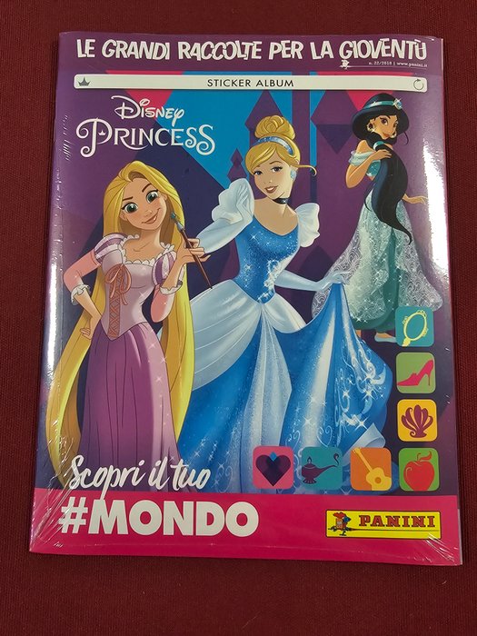 Panini - Disney Princess - Scopri il tuo #Mondo - 1 Factory seal (Empty album + complete loose sticker set)