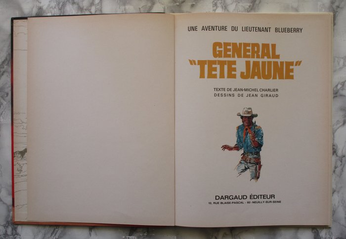 Blueberry T10 - Le Général "Tête jaune" - C - 1 Album - Første udgave - 1971