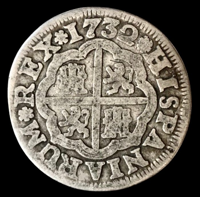 Spanien. Felipe V (1700-1746). Real - 1732 PA - Sevilla - (R612)  (Ingen mindstepris)