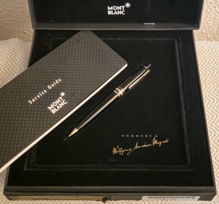 Montblanc - Edicion especial mozart version oro , pieza de coleccion rara con todo el set completo. Especial - Pen