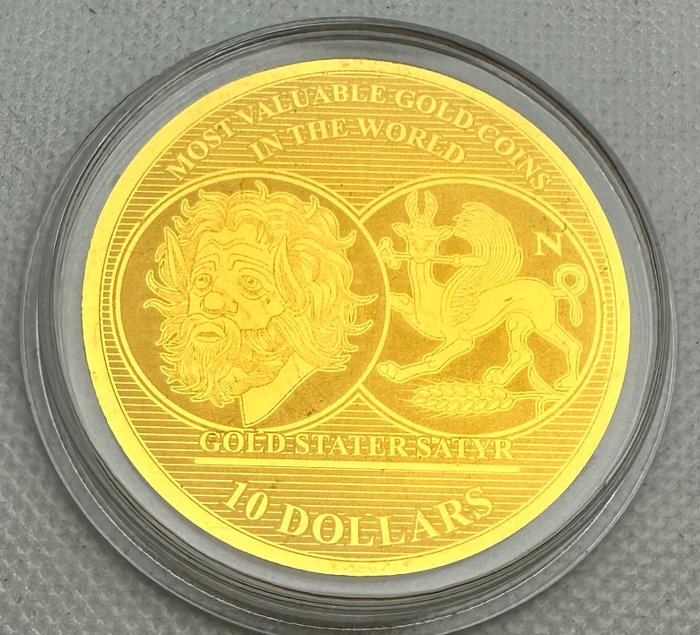 Salomonøerne 10 Dollars 2017 Gold Stater Satyr 1/100 Oz (999) Prooflike  (Ingen mindstepris)