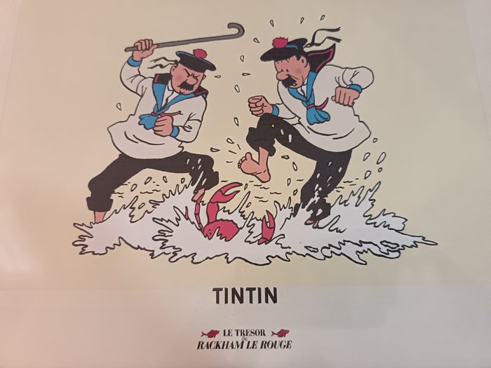 Tintin - Lithographie - Le trésor de Rackham le Rouge - TQ 15