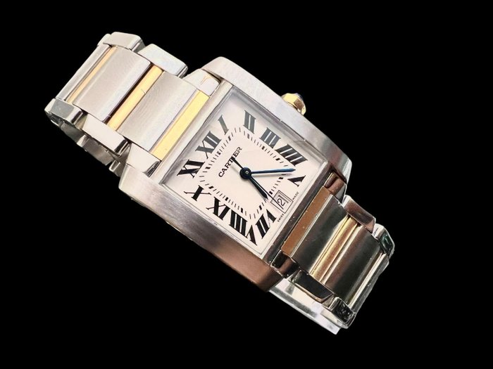 Cartier - Tank Française - 2682 - Unisex - 2000-2010