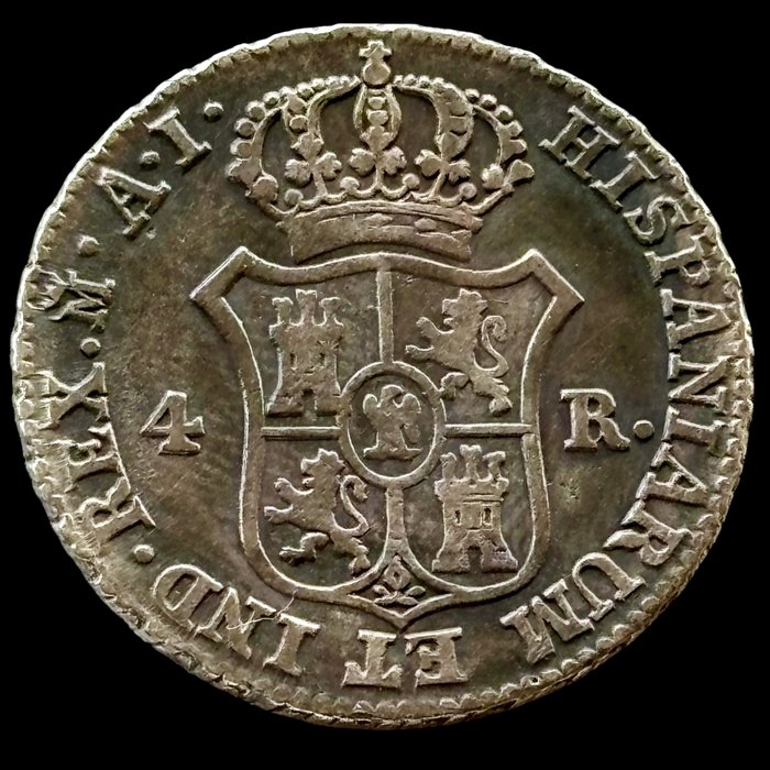 Spanien. Jose Napoleón. 4 Reales - 1811 AI - Madrid - (S46-007)  (Ingen mindstepris)