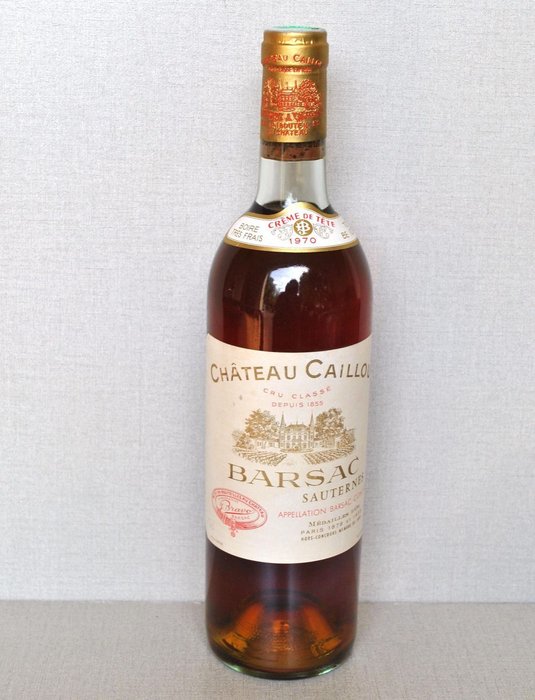 1970 Château Caillou "Crème de Tête" - Sauternes 2ème Grand Cru Classé - 1 Flaske (075L)