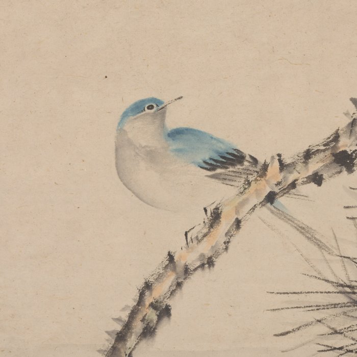 Bird in tree - Watanabe Kazan (渡辺 崋山, 1793–1841) - Japan - Edo-perioden (1600-1868)