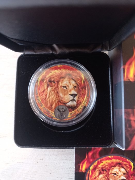 Sydafrika 5 Rand 2024 Big Five - Lion 1 Oz (999)  (Ingen mindstepris)