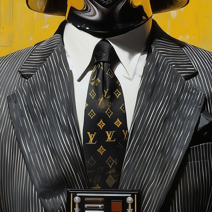 Artxlife - Pinstripe Darth Vader Vuitton (Job Interview) [XXL]