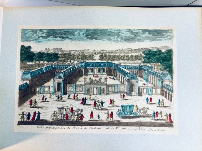 Israël Silvestre, N. de Fer, N. de Polly, A. Perelle, J. Rigaud, R. de Hooge / Adolphe Le Goupy - Album Vues du XVIIe siècles : Paris, Versailles, Saint-Germain-en-Laye, Marly, Vincennes etc. - 1680-1700