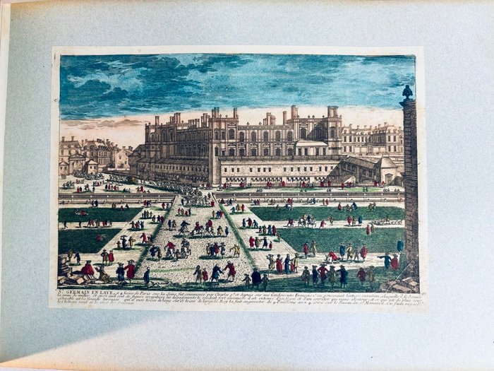 Israël Silvestre, N. de Fer, N. de Polly, A. Perelle, J. Rigaud, R. de Hooge / Adolphe Le Goupy - Album Vues du XVIIe siècles : Paris, Versailles, Saint-Germain-en-Laye, Marly, Vincennes etc. - 1680-1700