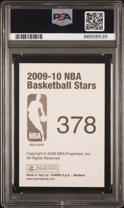 2009/10 Panini NBA Basketball Stars Stickers - LeBron James #378 PSA 9 Graded sticker