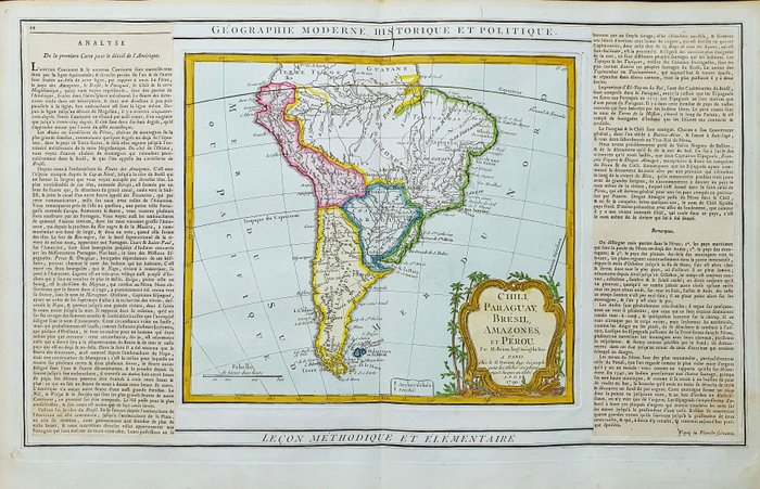 Sydamerika - Brasilien / Argentina / Sydamerika / Bolivia; Desnos / Brion De la Tour - Chili, Paraguay, Bresil, Amazones et Perou - 1761-1780