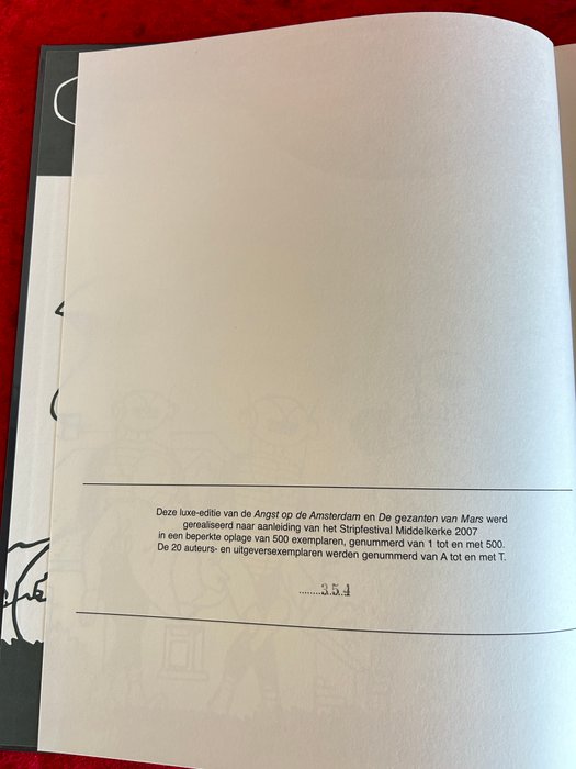 Suske en Wiske Middelkerke/Standaard uitgaven luxe - Angst op de "Amsterdam" - De gezanten van Mars - 2 Album - Begrænset og nummereret udgave - 2007